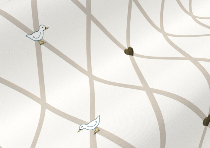 Puddle Down, Trellis Down - Roller Blind - Image 4